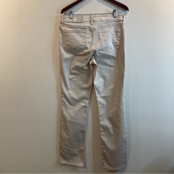 NYDJ Sz 8 Marilyn Straight Cream Coloured Jeans NWT - Picture 6 of 11